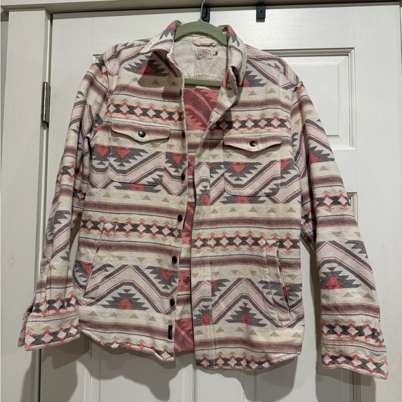Faherty Jackets & Blazers - Faherty Brand Tribal Patterned Button-Up Jacket